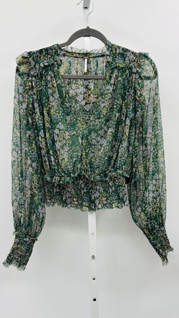 Free People Top Green M
