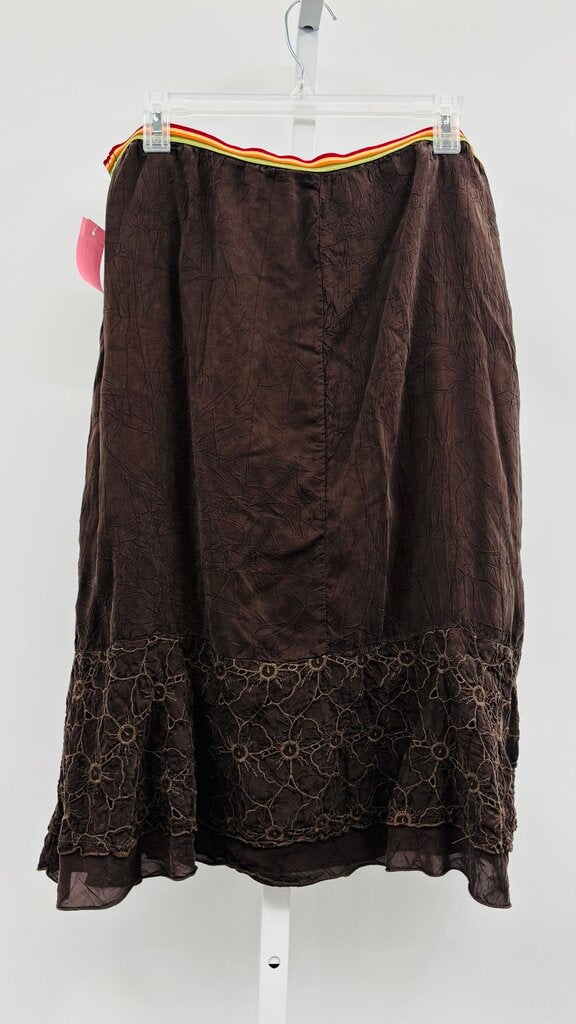 Johnny Was Skirt Brown L