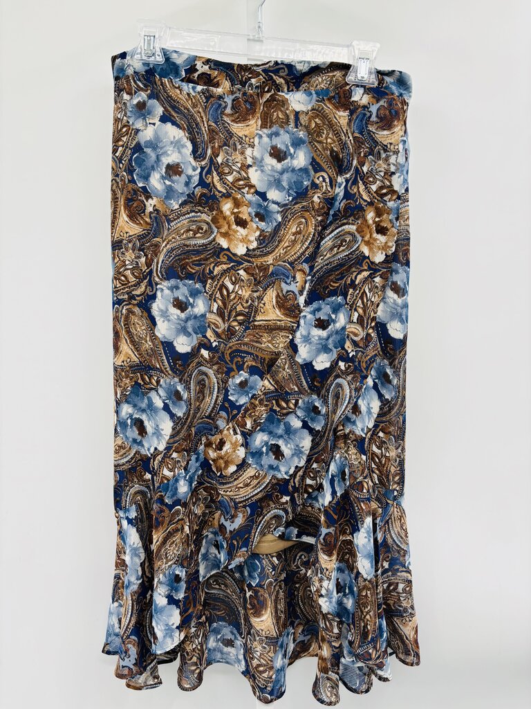 Sara Michelle Skirt Midi Blue L