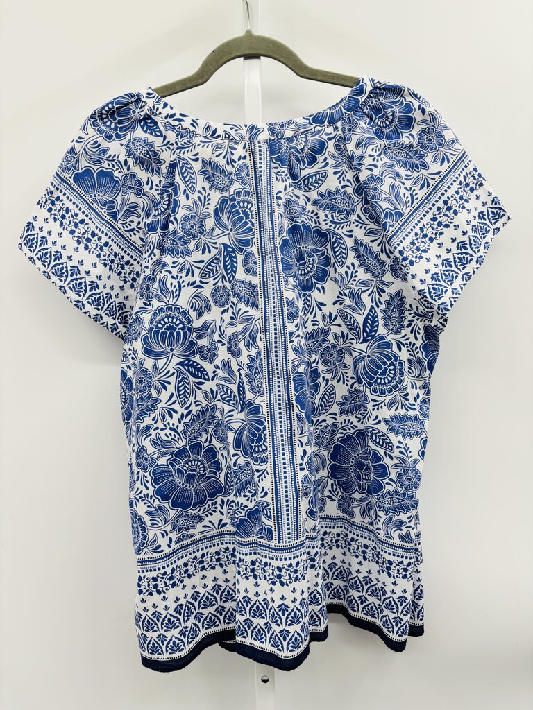 Talbots Top Plus Blue 1X