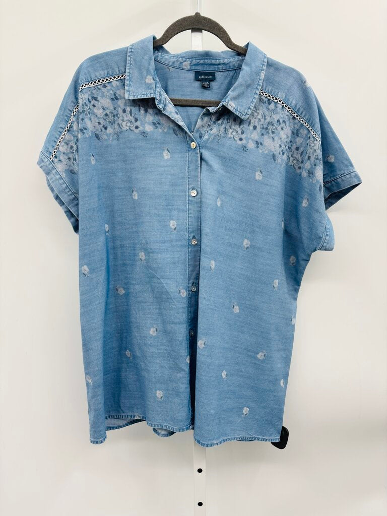 J. Jill Shirt Plus Denim 2X