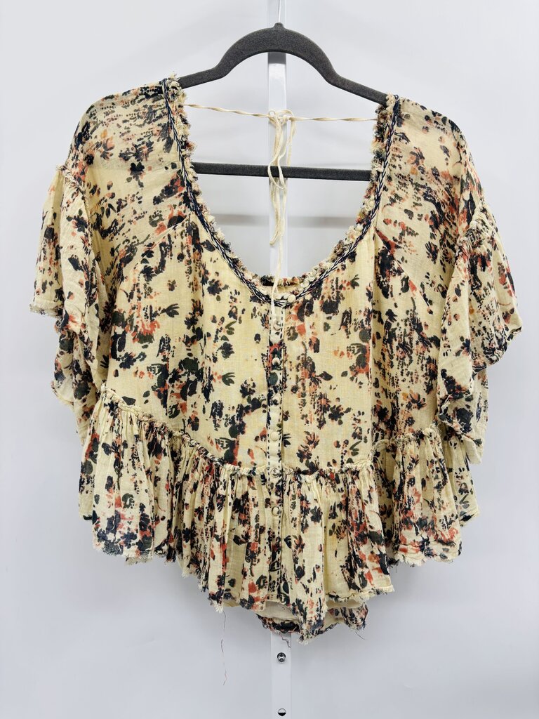 Free People Top Beige S