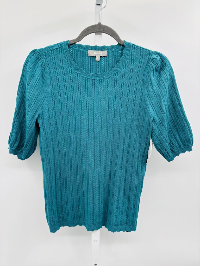 Marled Sweater Teal M