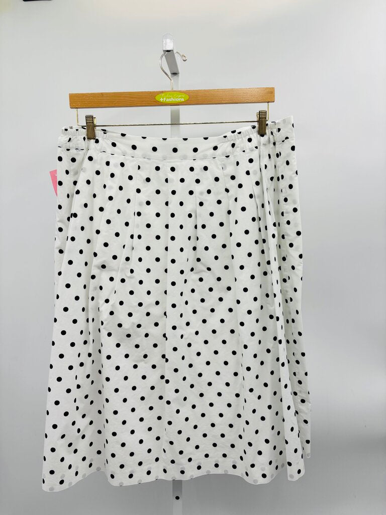 Talbots Skirt Plus Midi White 20W