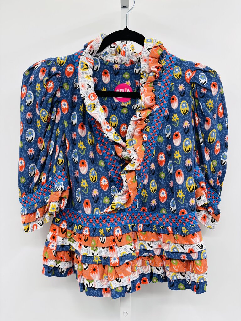 Celia B Blouse Blue S