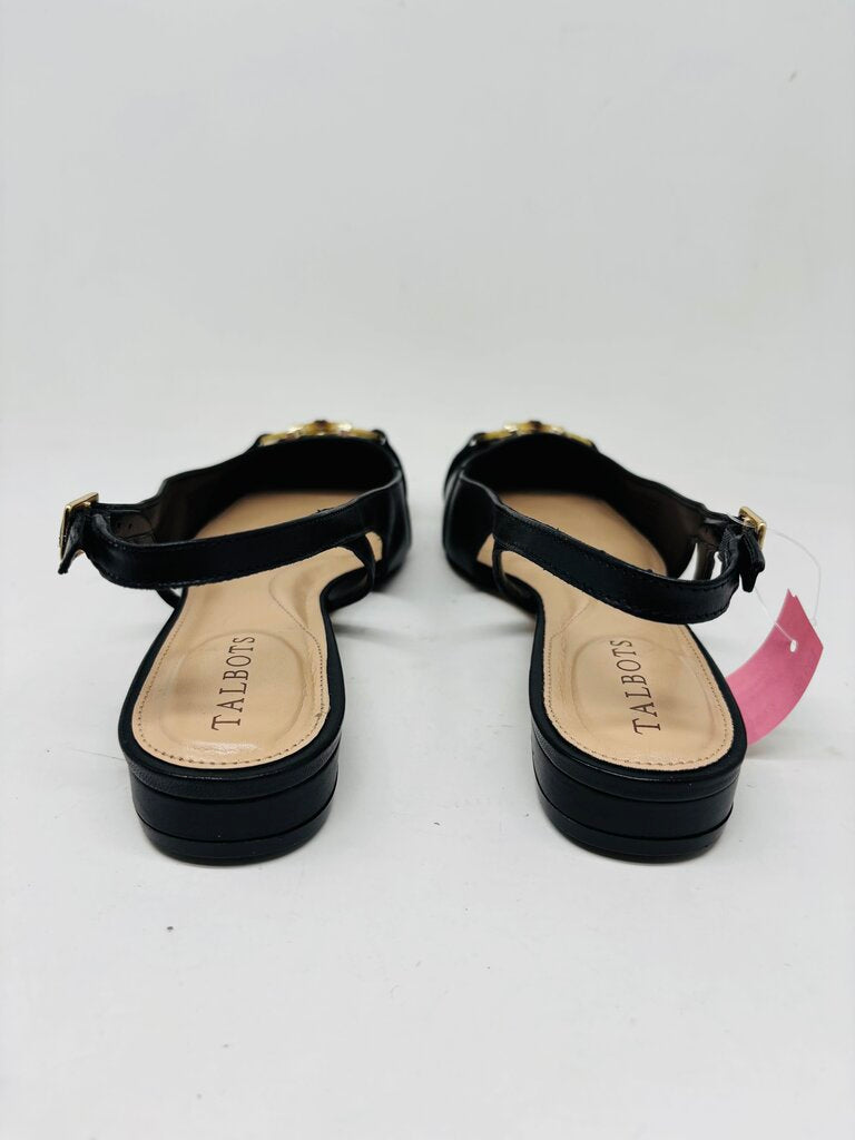 Talbots Slingbacks Black 7.5