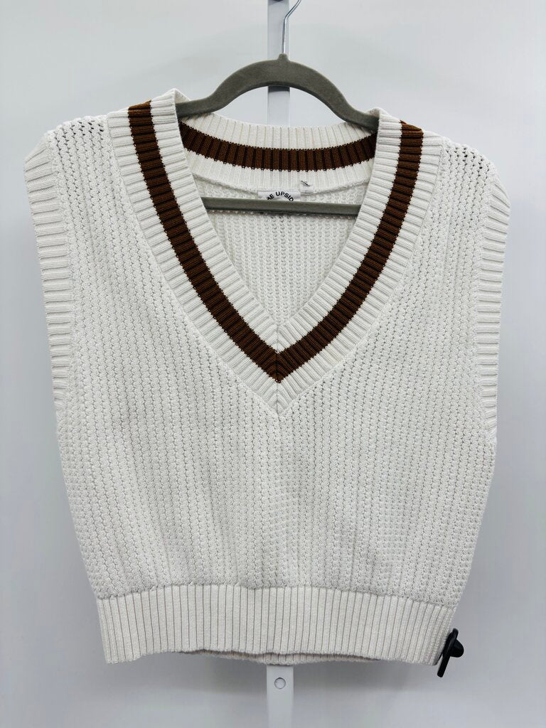 The Upside Sweater Vest White L