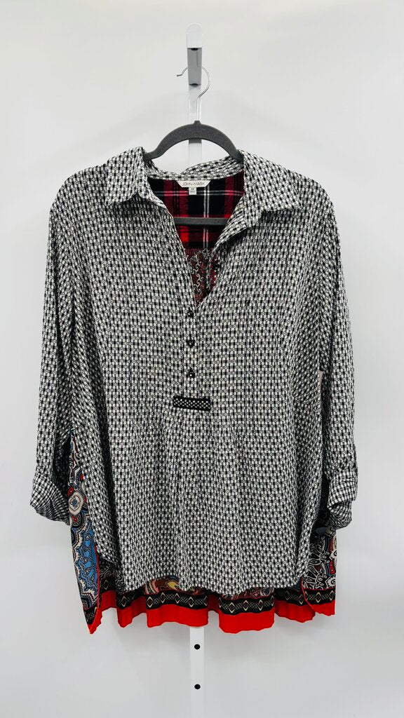 John Mark Top Plus Black 1X