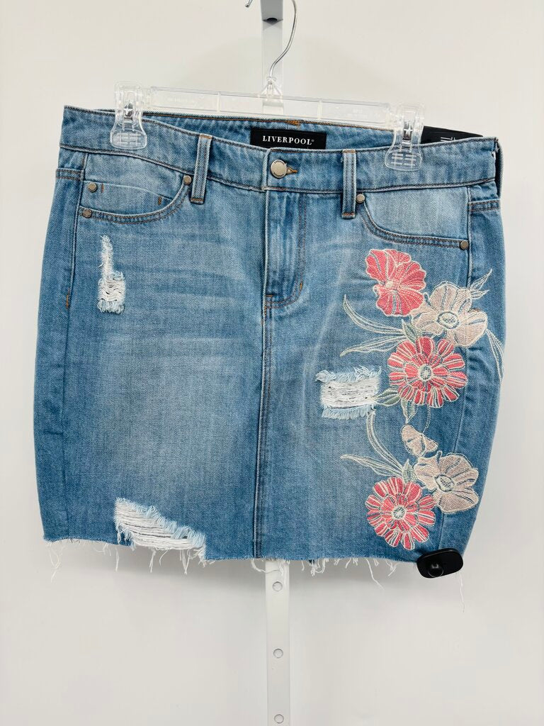 Liverpool Skirt Denim 6