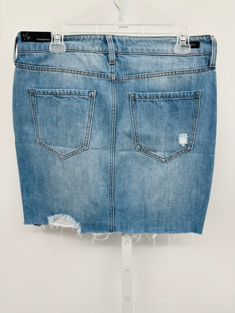 Liverpool Skirt Denim 6