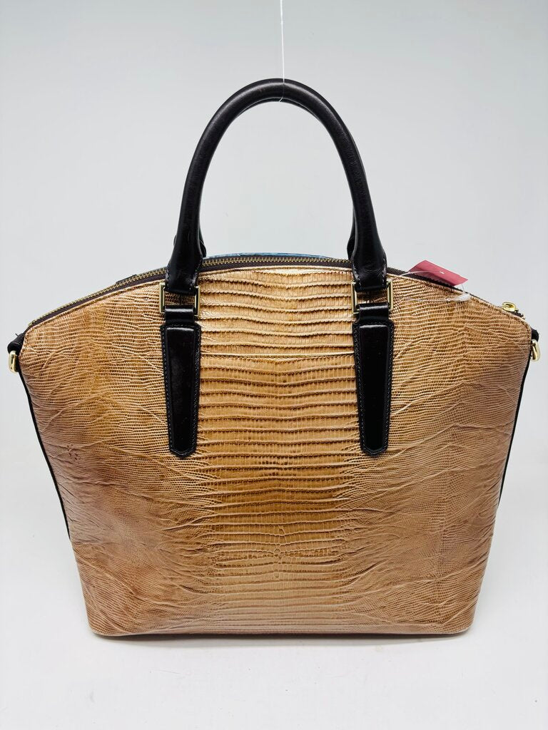 Brahmin Handbag Blue/Gold