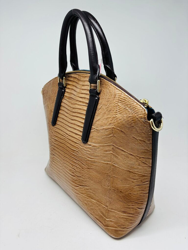 Brahmin Handbag Blue/Gold