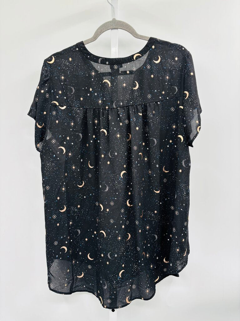 Torrid Blouse Plus Black 1X