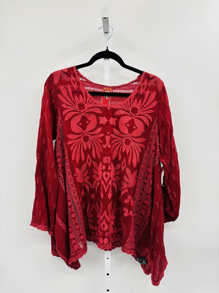 Johnny Was Tunic Burgundy M