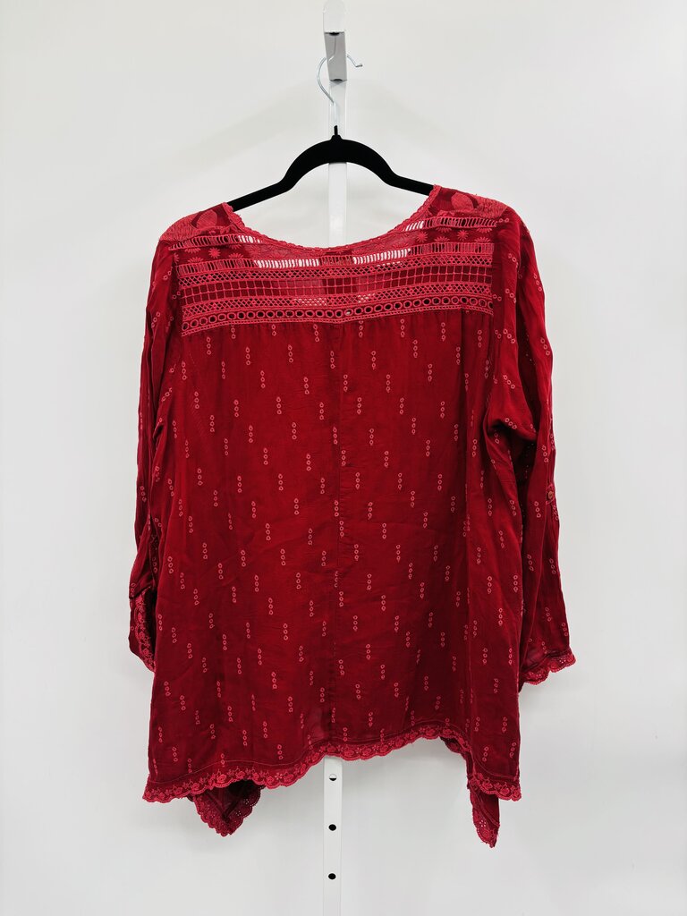 Johnny Was Tunic Burgundy M