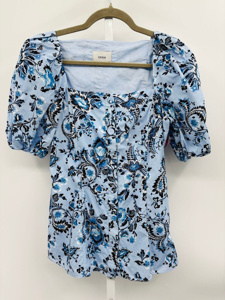 Erdem Blouse Blue 8