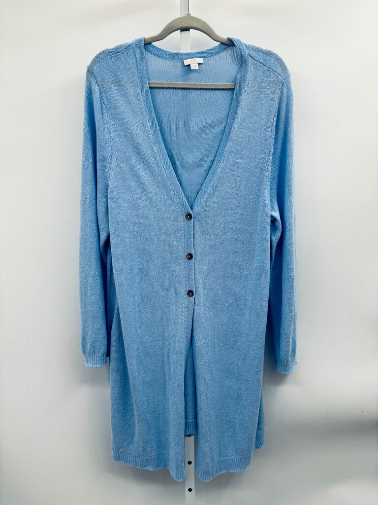 J. Jill Cardigan Plus Blue 2X