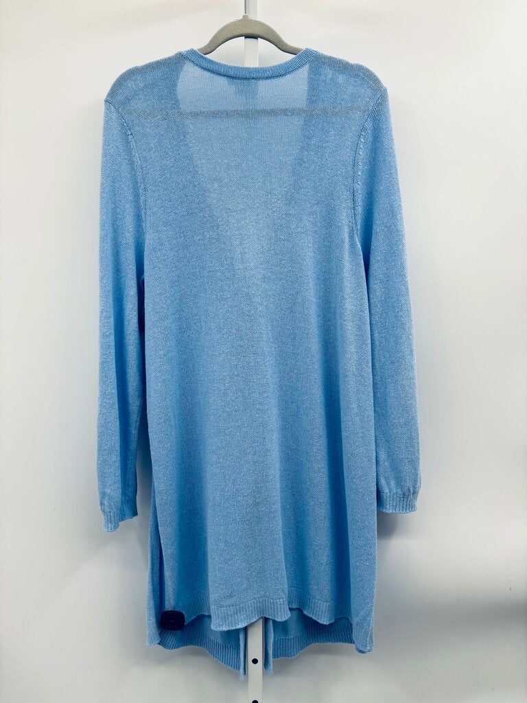 J. Jill Cardigan Plus Blue 2X