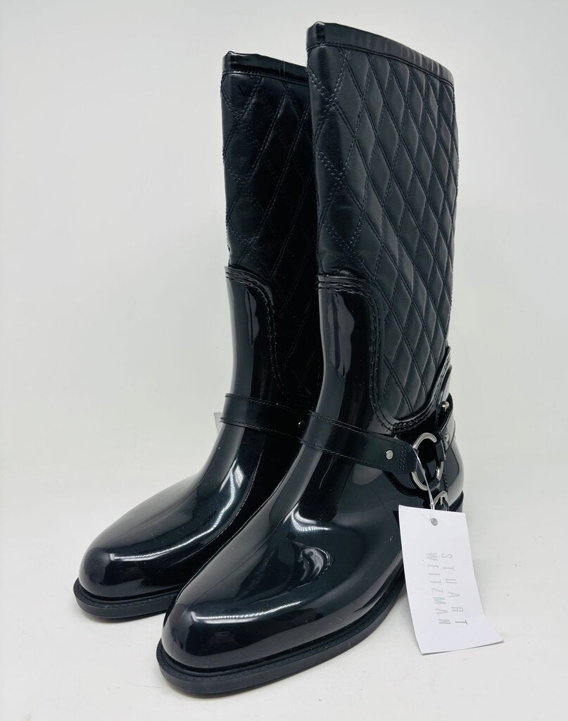 Stuart Weitzman Rainboot Black 9