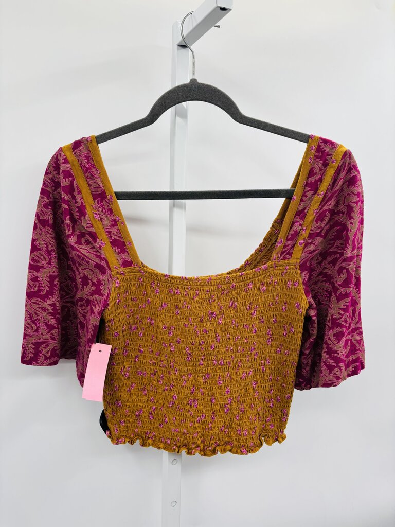 Free People Top Tan M