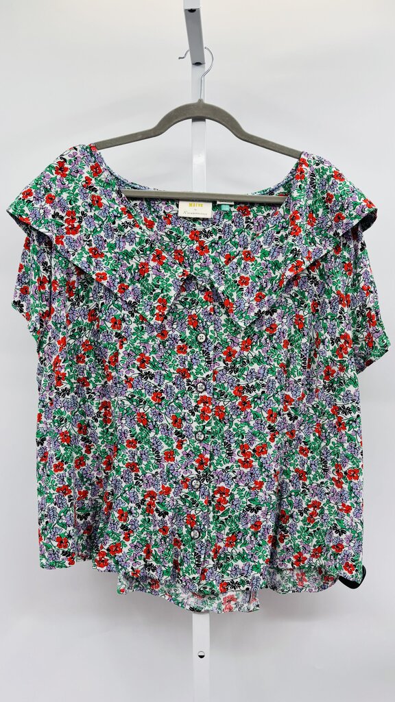 Maeve Blouse Plus Purple 24