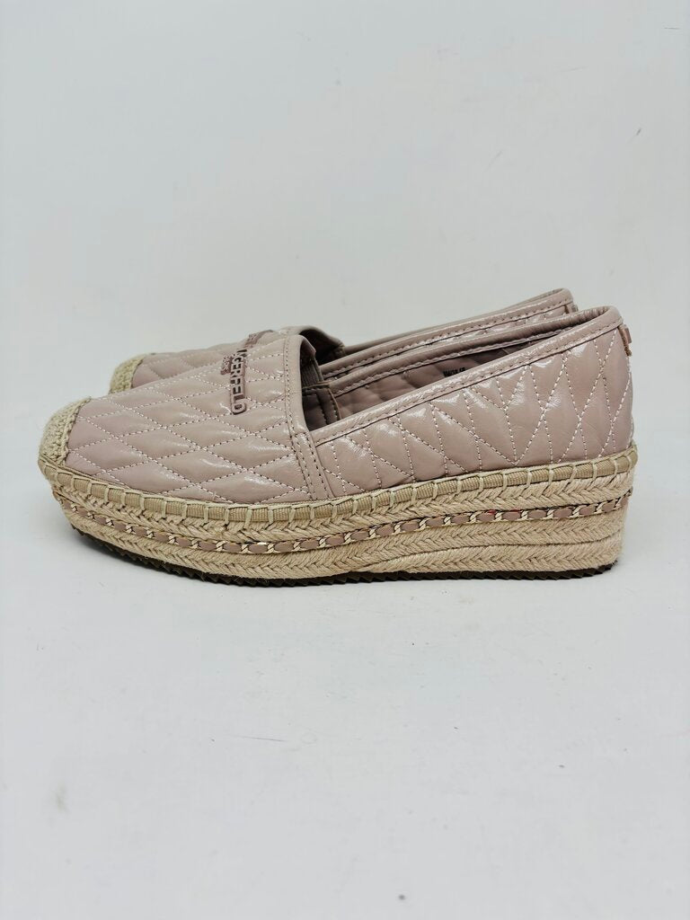 Karl Lagerfeld: Paris Flats Beige 8