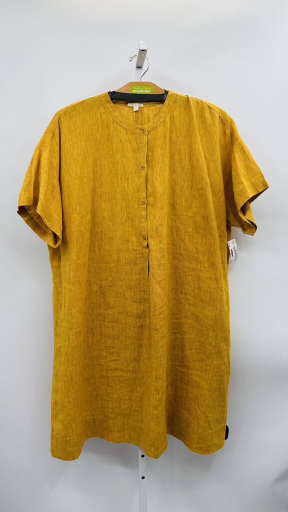 Eileen Fisher Dress Plus Yellow 3X