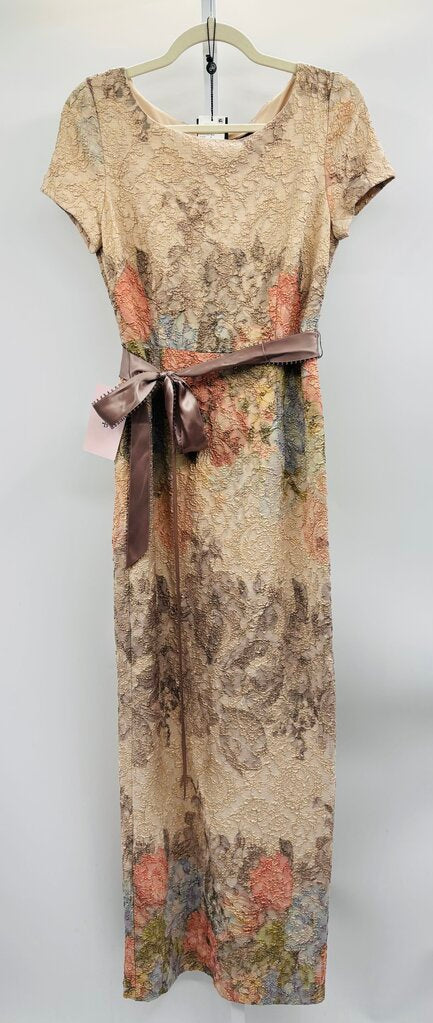 Adrianna Papell Maxi Dress Beige 6