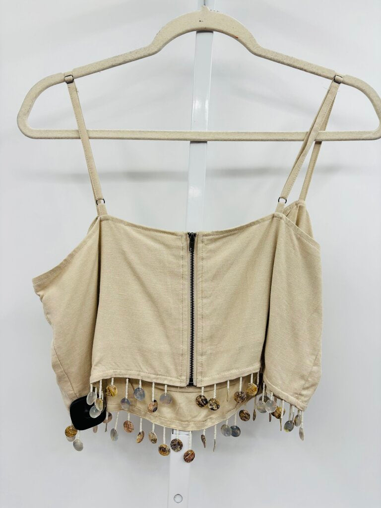 Jason Wu Crop Top Beige 10
