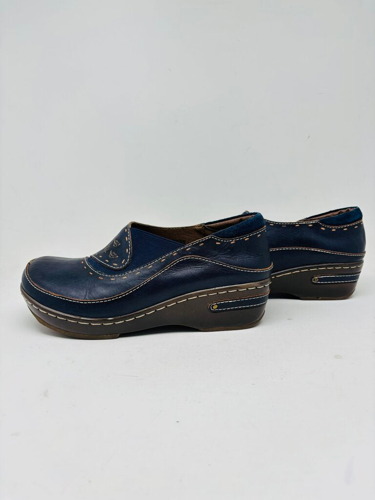 L'artiste Clogs Navy 7.5
