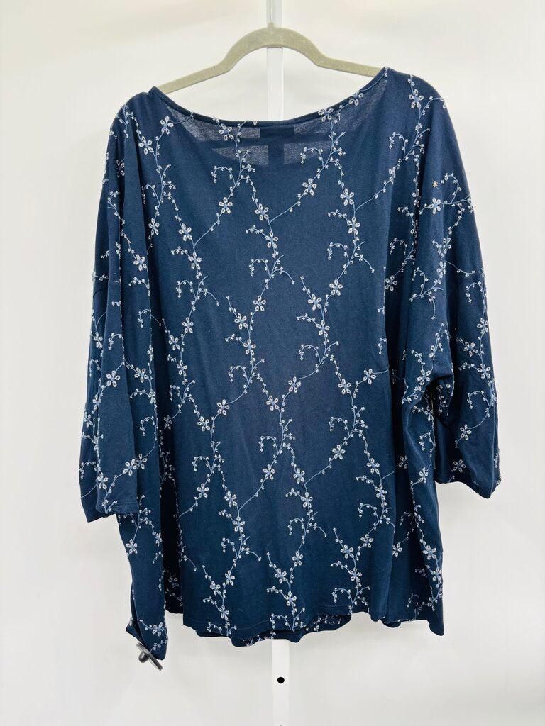 J. Jill Top Plus Navy 4X