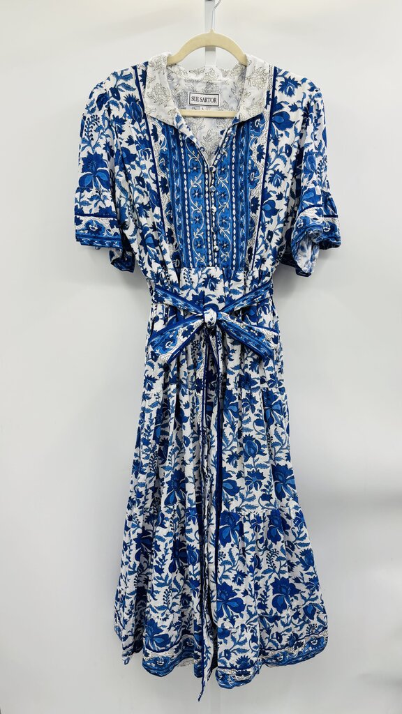 Sue Sartor Maxi Dress Blue L