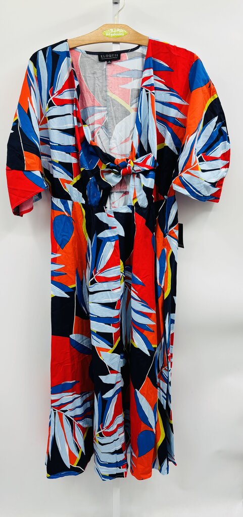 Eloquii Maxi Dress Plus Multi 22