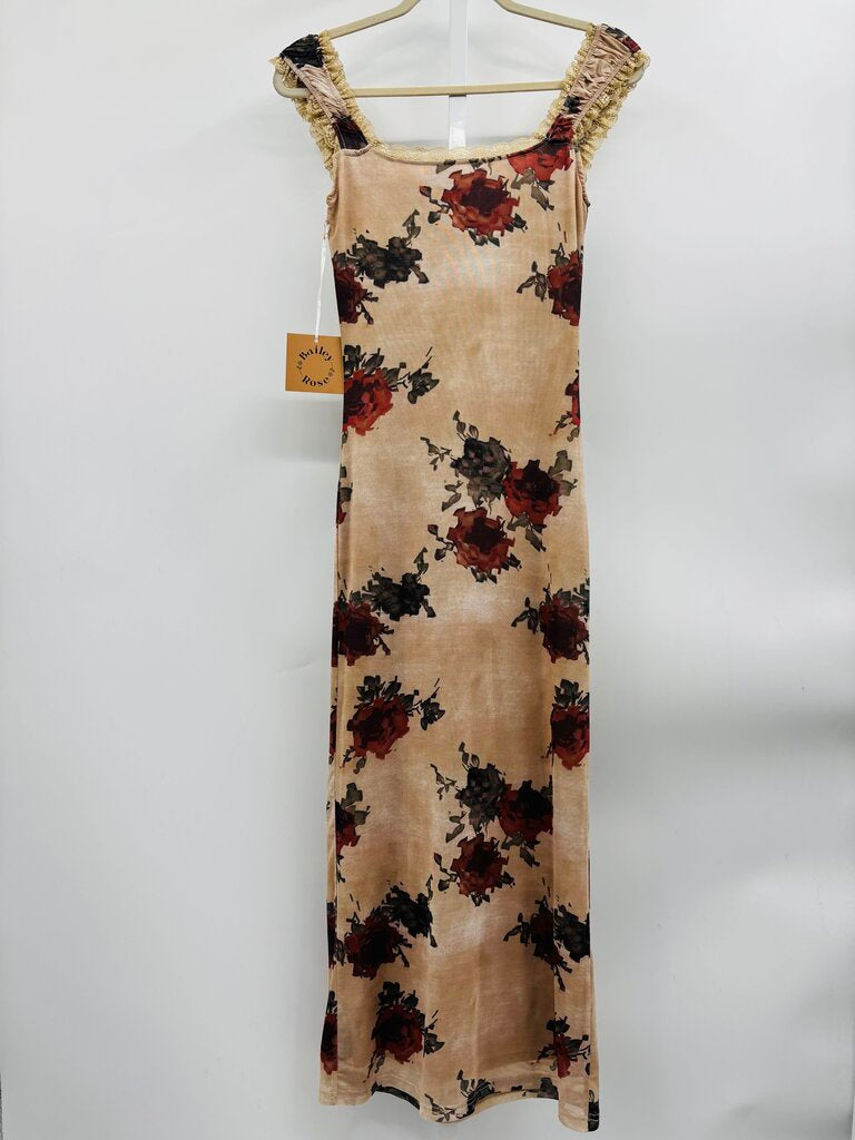 Bailey Rose Maxi Dress Beige XS