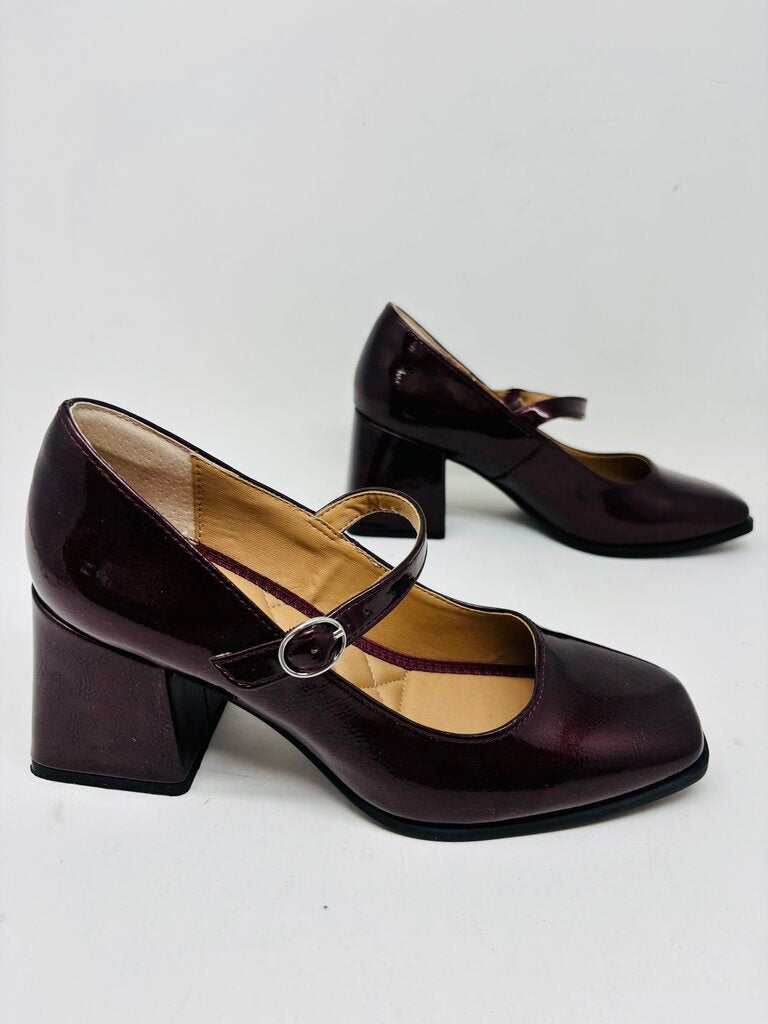 Rachel Zoe Heels Burgundy 7