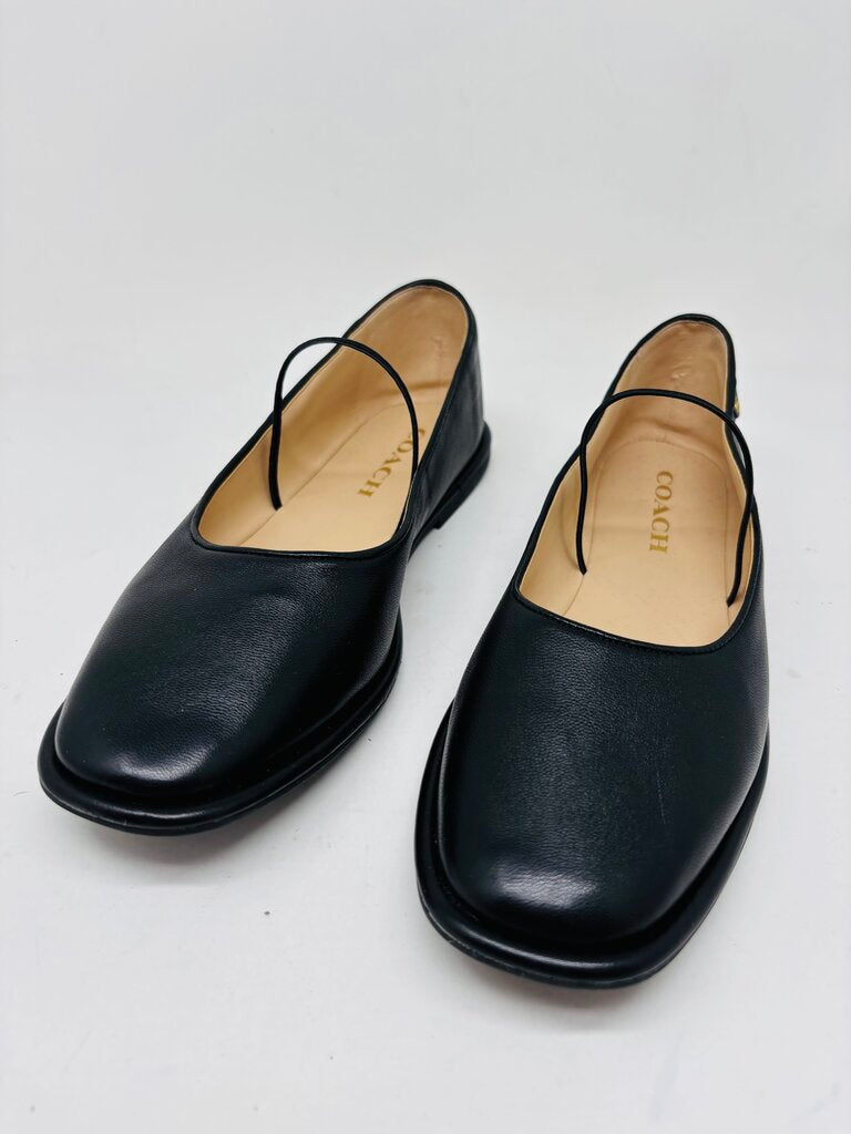Coach Flats Black 7.5
