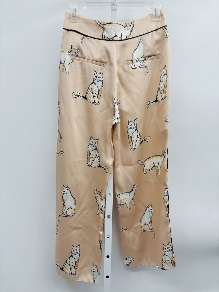 Zara Pants Wide Leg Beige S