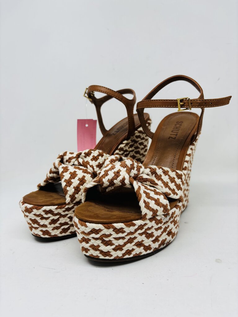 Schutz Wedge Tan 7.5