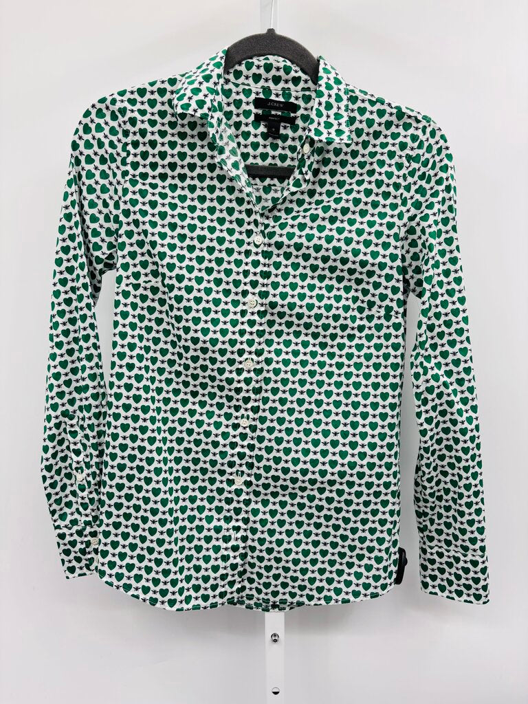 J. Crew Shirt Green 0