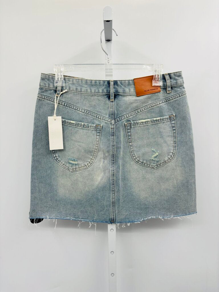 Blue Thread Skirt Denim 6