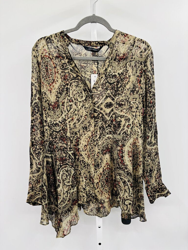 Zara Blouse Taupe S