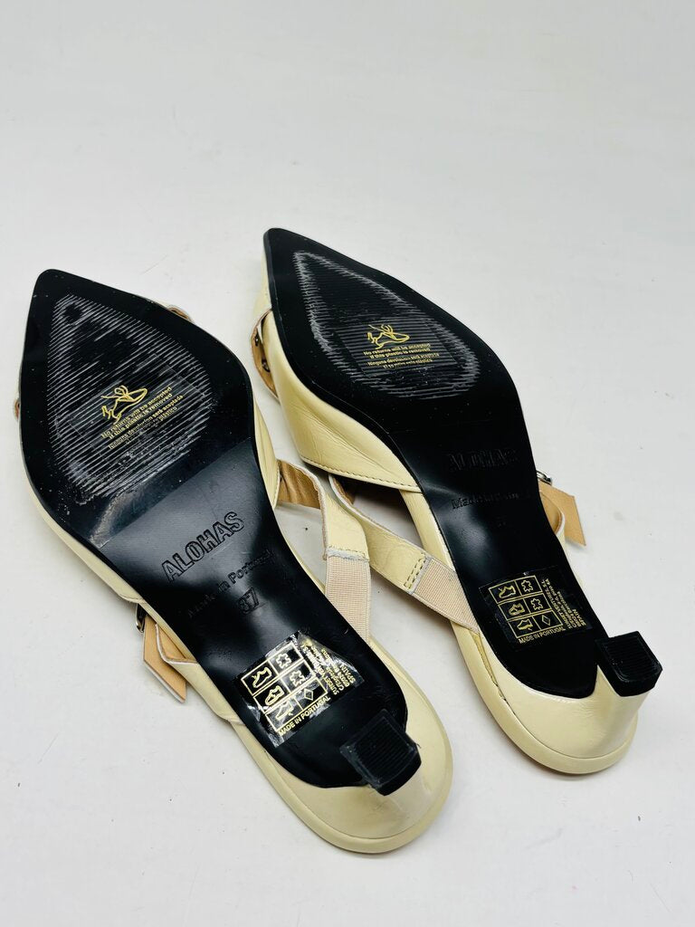 Alohas Mules Beige 6.5