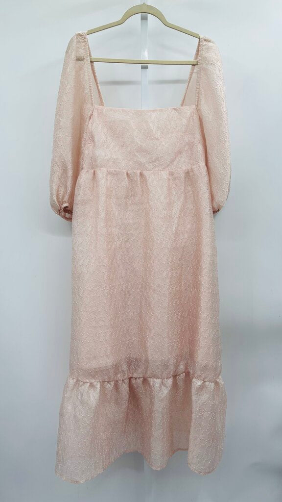 Anthropologie Maxi Dress Pink XL