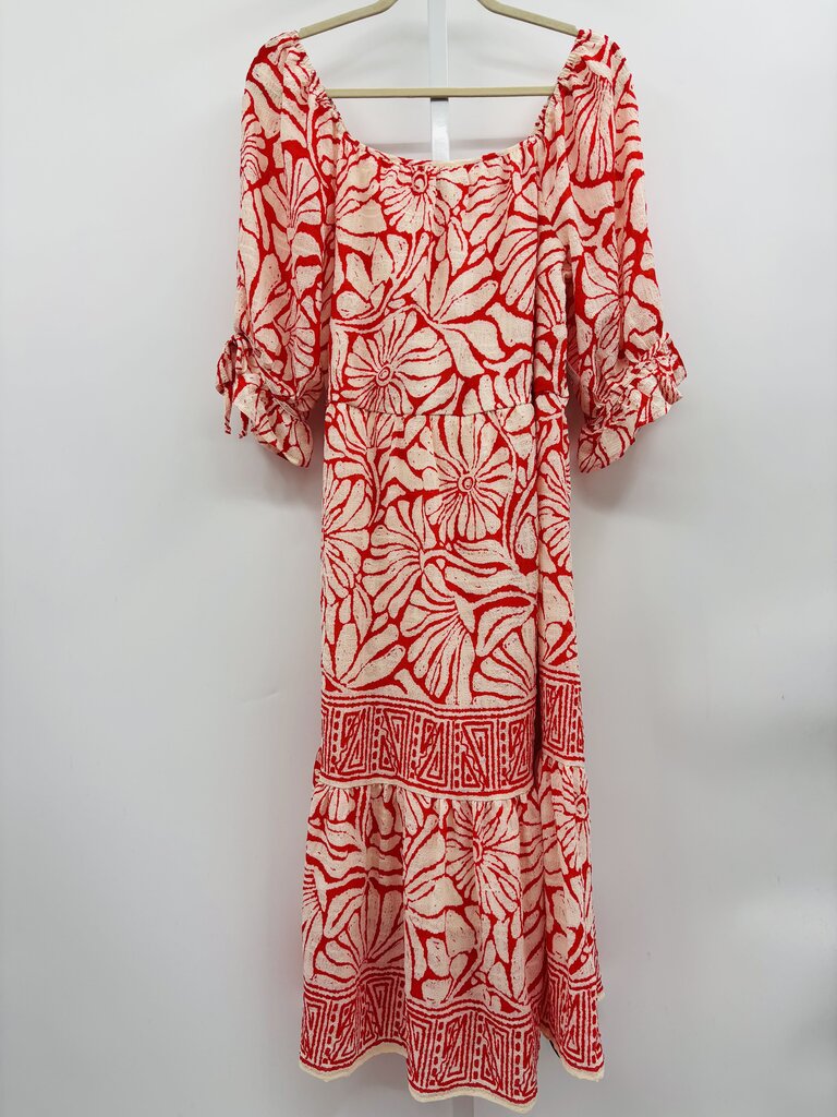 Figueroa & Flower Maxi Dress Red L