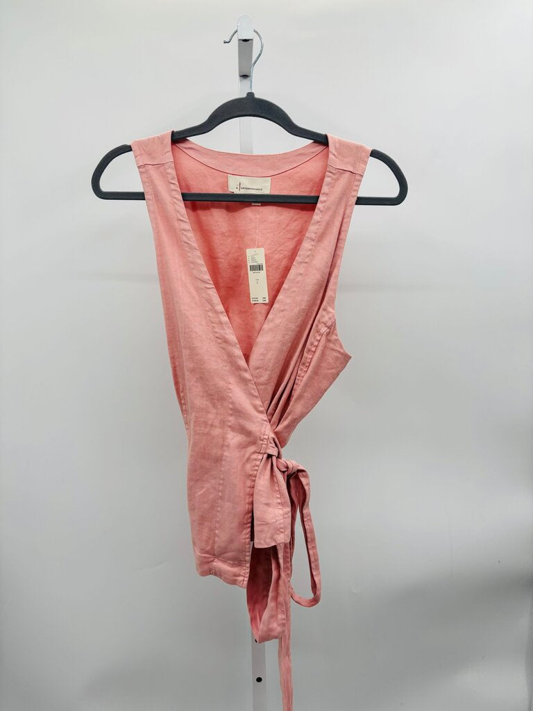 Anthropologie Top Pink L