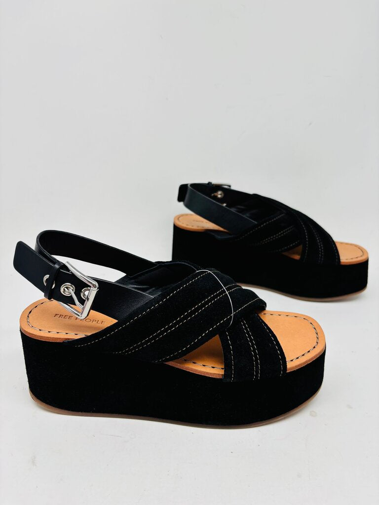 Free People Wedge Black 7