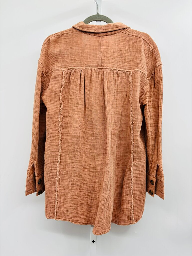 Free People Shirt Brown XS