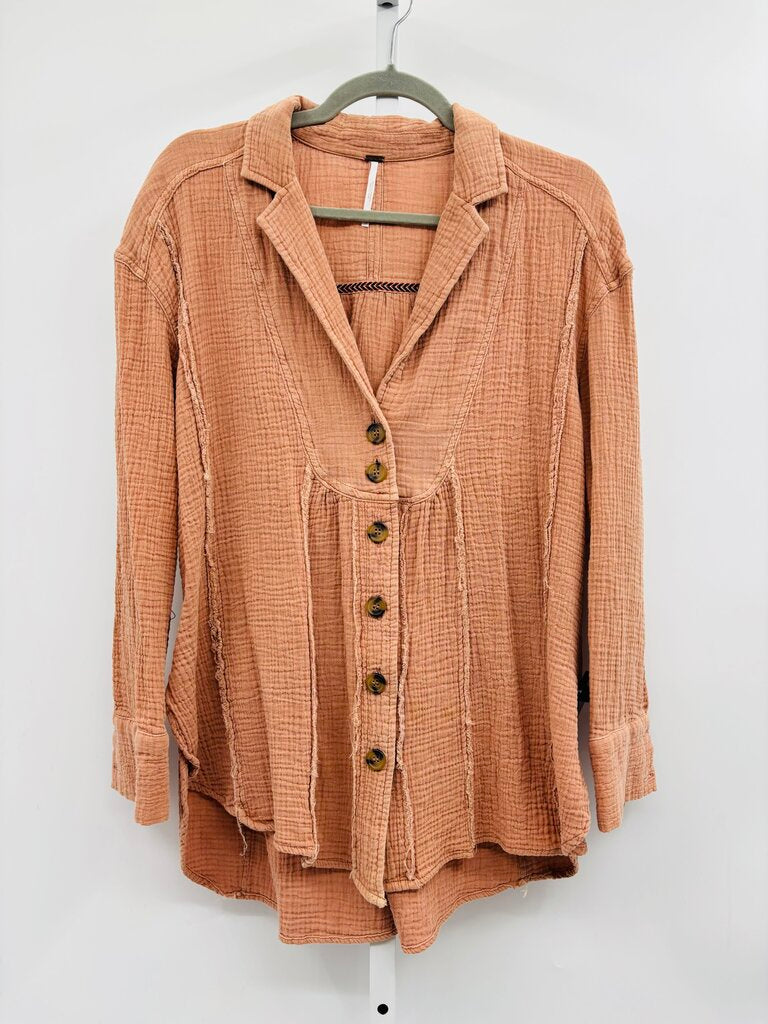 Free People Shirt Brown XS