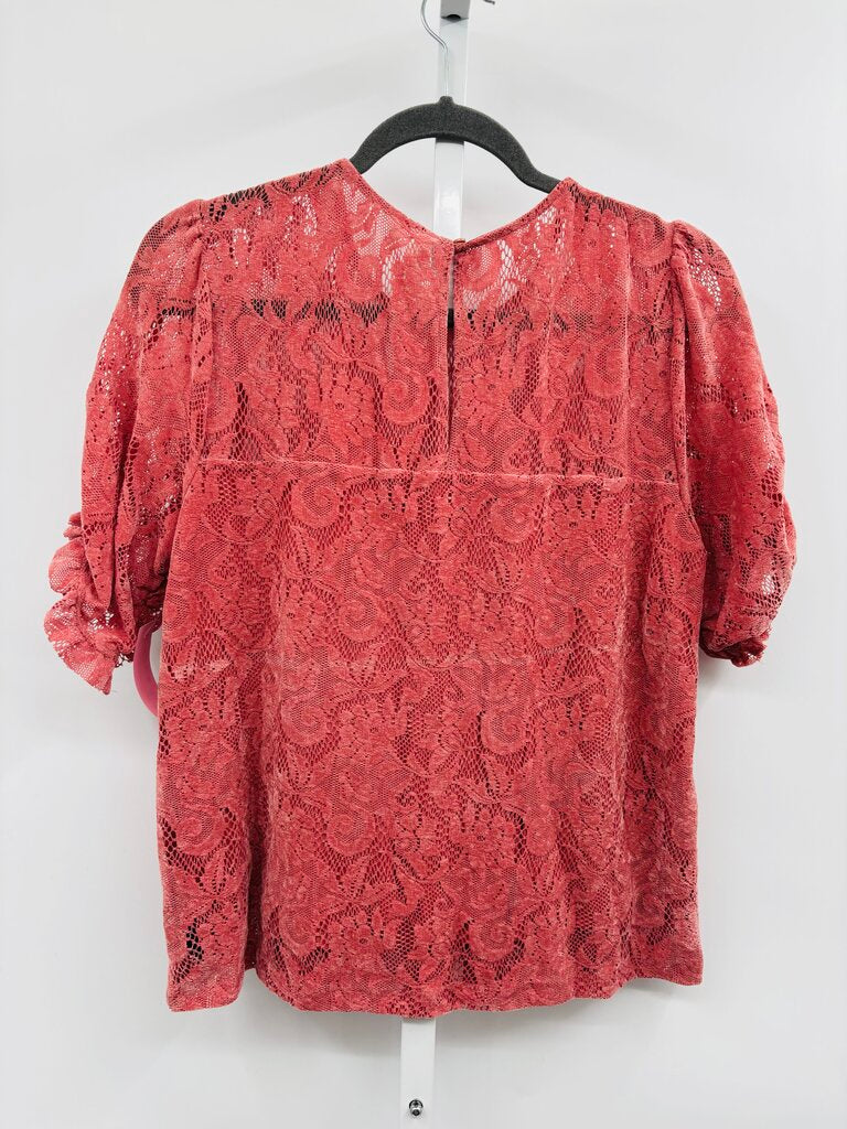 Anthropologie Top Pink M
