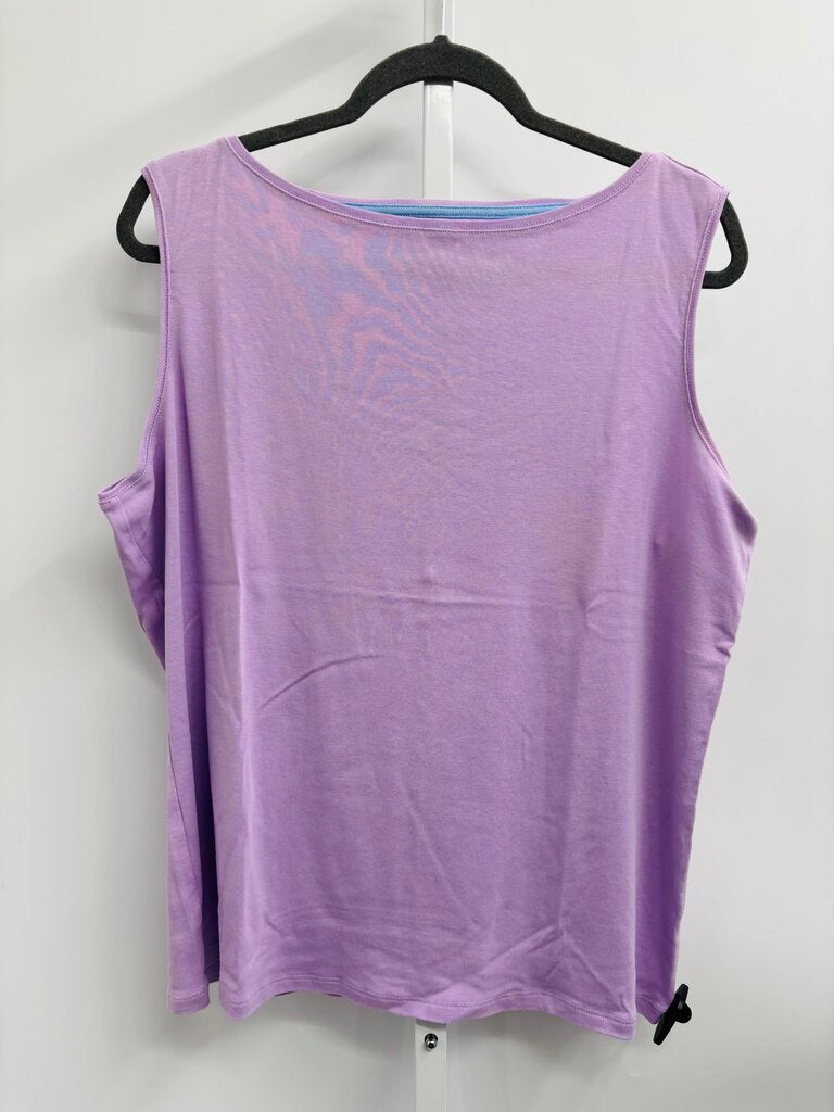 Talbots Tank Plus Purple 2X